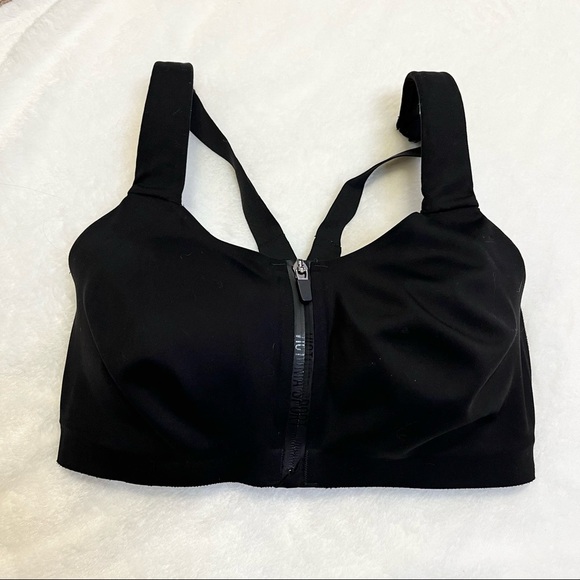 Victoria Sport Solid Black Knockout High Impact Front Close Sports Bra S… - Picture 5 of 10